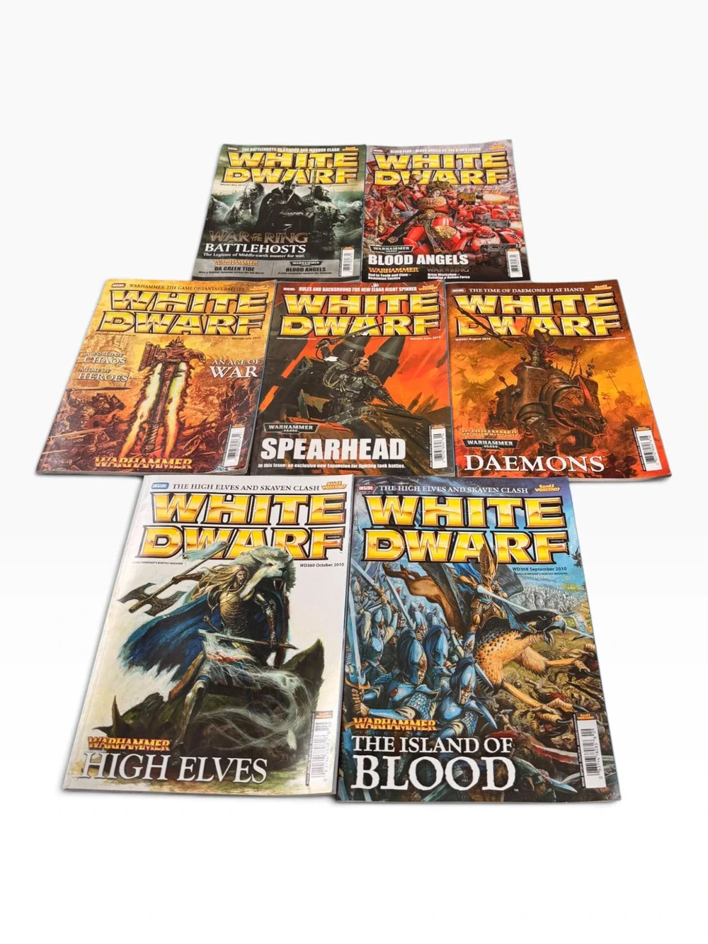 Lot Of 7 Games Workshop White Dwarf Magazines